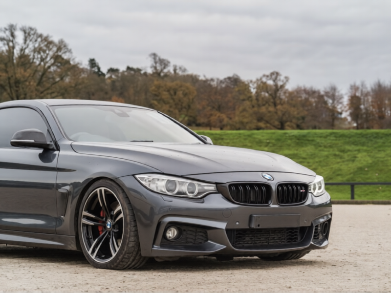 A Gray BMW 4 Series Is Displayed At The Chester Car Auction
