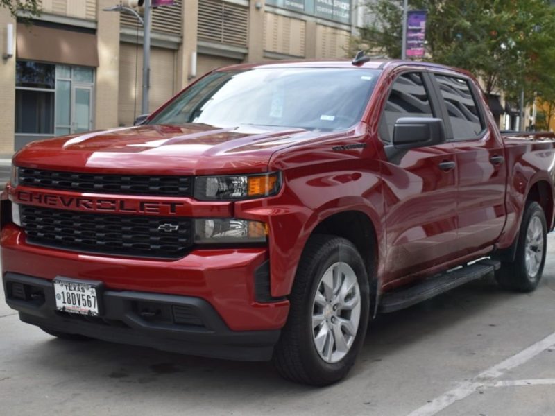 Cherry Red Chevy Silverado
